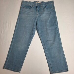 Levi's 311 Shaping Skinny Capri Jeans Womens 30 Light Wash Denim Blue